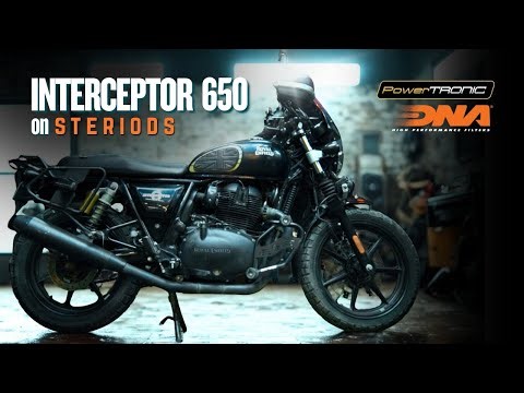 Interceptor 650 | Powertronic V4 Piggyback ECU | DNA Airfilter Modification