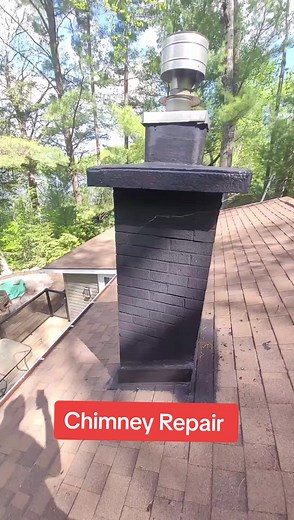Fixed my leaking chimney for less than $100. The chimney was leaking slowly through the small cracks in the bricks. Instead of rebuilding it, I coated everything with a waterproof membrane, then strapped it and installed pressure treated plywood. This will prevent any water from accessing the bricks. #chimney #chimneyrepair #diychimney #diymasonry #masonryrepair #masonrytip #masonrywork #carpentryworks #carpentrywork #carpentrytip #carpentryskills #renotip #renoproject #homerenos #homeownership