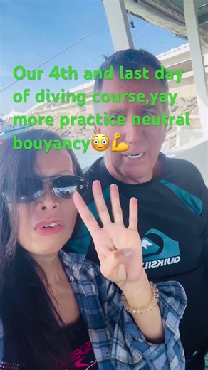 4th and last day of our scuba diving course,we can do it with my asawa 😳💪. #wecandoit #scubadiving