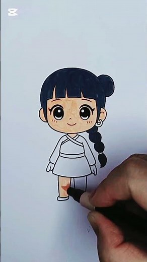 So Cute! Coloring a Kawaii Girl 🎨