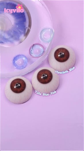 The Perfect Subtle Blue Colored Contacts