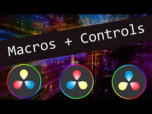 Macros with Custom Controls in DaVinci Resolve