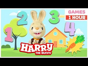 Play Baby Games with Harry The Bunny, GooGoo & Larry | Learn Numbers, Colors & First words for kids