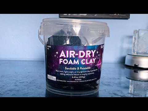 Trying out Air-Dry Foam Clay for the First Time
