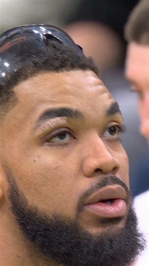 Have you noticed the goggles KAT is wearing today? They are old school Amar'e Stoudemire googles! 🥽 | NBA