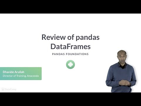 Python Tutorial: Review of pandas DataFrames