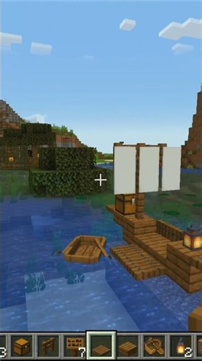 Perfect Seashore Boat Build in Minecraft #youtube #minecraft