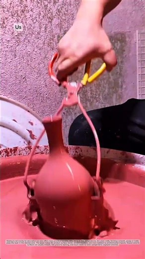 Glazing process for ceramic vases