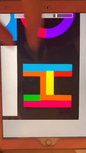 i missed this grid so much that I decided to expand it! day 37 of drawing apps on the grid! #procreate #procreateapp #apps #fyp #hopscotch