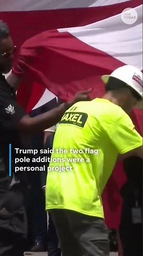 Trump, White House unveil new two new enormous American flags