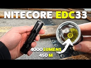 An ALMOST perfect flashlight for everyday carry | Nitecore EDC33 Review & Beam Test