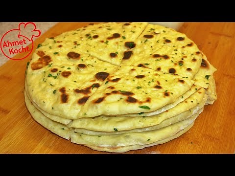 Naan Brot mit Knoblauch | Ahmet Kocht | indisch backen | Folge 496