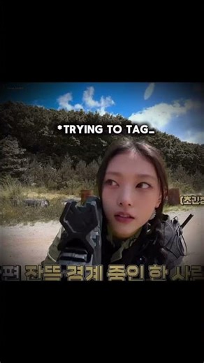 NJZ playing laser tag how did Haerin fall like that 😭😭 #funny #kpop #newjeans #viral #haerin