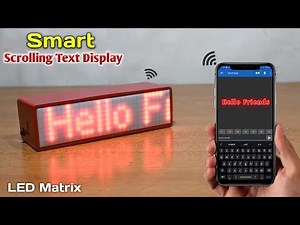 Make Bluetooth Control LED Matrix Display Very Easily | Smart Phone Control Scrolling Text Display