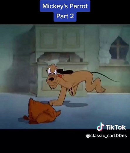 Mickey Mouse - Parrot 1938 Part 2 #mickey #mouse #mickeymouse #pluto #cartoon #oldcartoons🐸 #disney #childhoodaanimation #foryou #fyp #tiktok