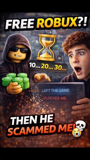 I Tried Getting FREE Robux…This Happened😭💀#shorts #roblox #robloxrant #shorts #robloxfriends #scam