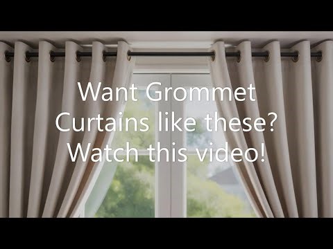 DIY | BEFORE YOU BUY FABRIC FOR YOUR GROMMET CURTAINS, WATCH THIS | COMFY DIY DECOR