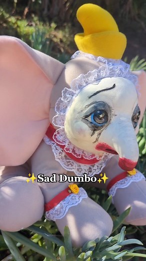 My Version of Dumbo Clay Face Doll | Disney Adult Clay Art