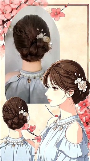 Easy Low Bun Hairstyle Tutorial 🤎 | Elegant & Quick Hair Updo#LowBun #BunHairstyle #EasyHairstyles