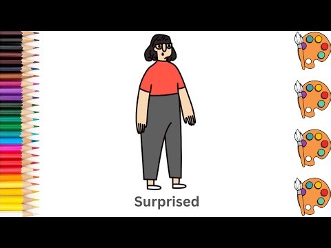 Surprised - Sketch Art and Paint | Step by step tutorial | Pencil to Palette