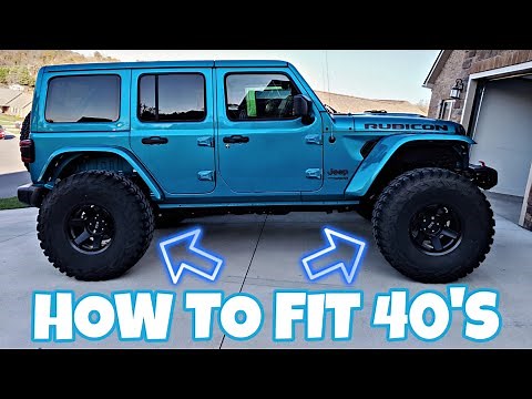 40'S ON A NEW JLU RUBICON WRANGLER (BUDGET BUILD): HOW TO