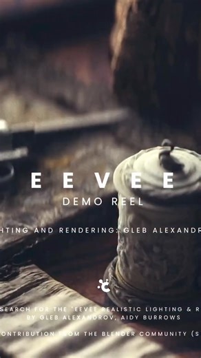 Gleb Alexandrov on Instagram: "EEVEE in Blender 5.0 with Vulkan looks INSANE! Experience the demo reel from the research materials for our 'EEVEE Realistic Lighting & Rendering course', which has just been released. #b3d #blender3d #eeveerender"