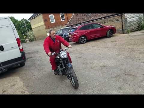 1948 BSA A7 500cc at Andy Tiernans #09577BSA