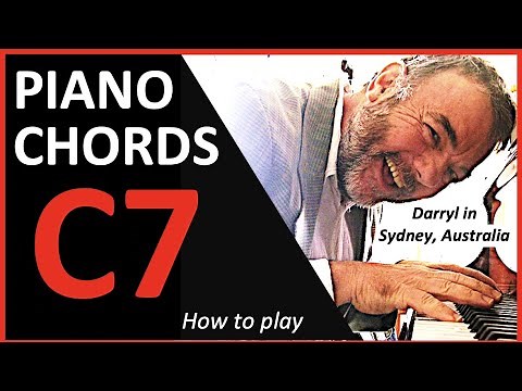 How to play a C7 chord on the piano