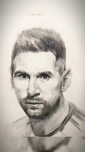 Tutorial de Dibujo de Messi con Lápiz