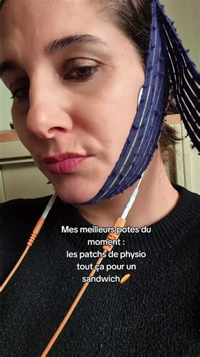 Electrostimulation pour réparer les dégâts 🙃 Mâchoire déboîter ! #kine #physio