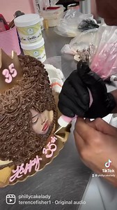 Afro queen cake #phillycakelady #phillybakery #cakes #desertlife #baker #philadelphia #cakedecorating #birthday #birthdaycakes #cakes #cakesofinstagram | 4 Every Occasion Cakes & Cupcakes - Phillycakelady