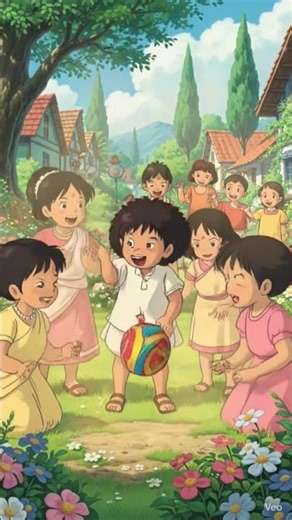 Kids playing with a wooden top also known as Buguri #lostgames #kids #Indiangames #buguri #lattu