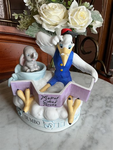 Disney Musical Memories Dumbo Music Box – Limited Edition 1986 – Moving Dumbo Figurine - Etsy