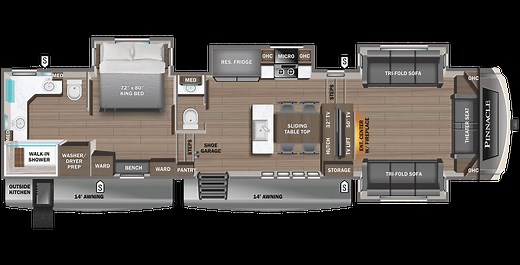 2023 Pinnacle Fifth Wheel - 38FLGS | Jayco, Inc