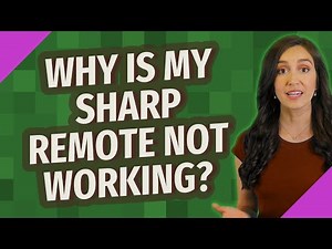 Why is my sharp remote not working?