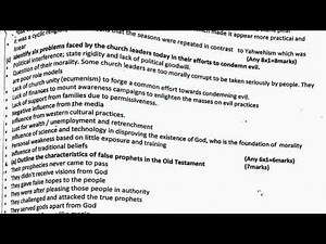 cre paper 1 questions and answers | Kcse cre paper 1questions and answers pdf | cre | revision 50