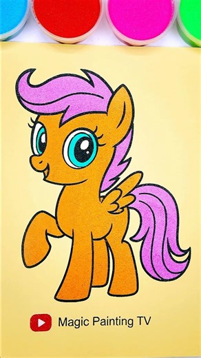 Scootaloo🦄🥰My little Pony #trending #cartoon #mylittlepony #scootaloo #forkids #kidsart