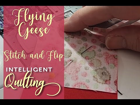 How to Make Flying Geese with the Stitch and Flip Method