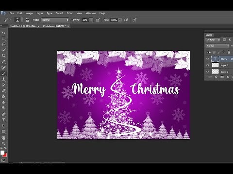 How to Design a Merry Christmas Card in Adobe Photoshop