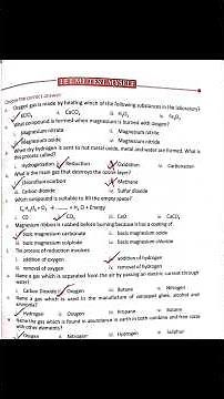 Class-9 Science " Some Gases" chapter unit - 16 All exercise 2081✅ || Science and technology
