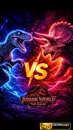 VELOCIRAPTOR VS TRICERATOPS I JURASSIC WORLD GAME