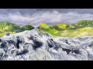 #142 How to do Fluid Pour Painting for Beginners Step by Step. Acrylic Fluid art Tutorial. & I sing!