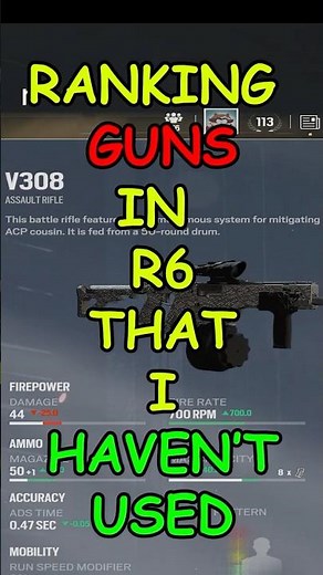 Ranking Guns In Siege That I Haven't Used