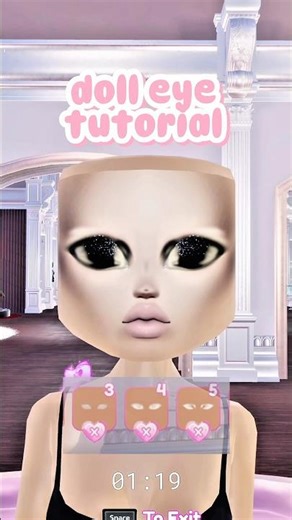 DOLL EYE TUTORIAL #dtiupdate #dti #dtiroblox #dresstoimpressupdate #dresstoimpress