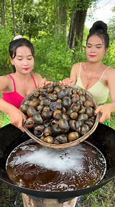 38K views · 464 reactions | Cooking snail soup recipe and eat #foodie | Primitive Art | Facebook