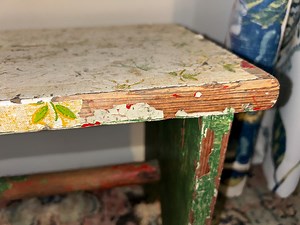 Shabby Chic Wood Stool: Country Cottage Plant Stand (15" L X 14" H) - Etsy