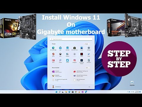 Install Windows 11 on Gigabyte motherboard. *Warning include*