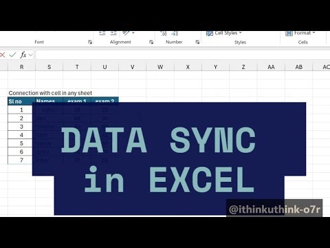 எப்படி Excel data sync / connection with multiple sheets செய்வது..!