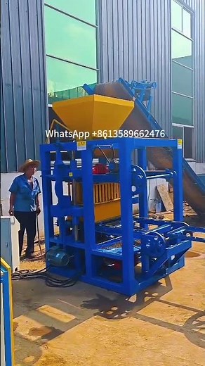 Concrete hollow block making machine 400×200×200mm per day 5000 USD #blockmachine