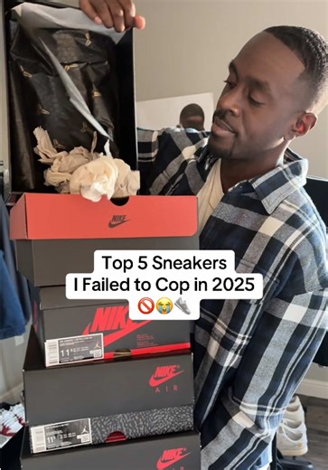 Top 5 Sneakers I FAILED to Pickup/Cop in 2025 🚫😞👟 All L’s #fyp #sneakers #top5 #fail #missed